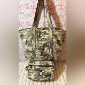 Camouflage Tote and Pouch Set